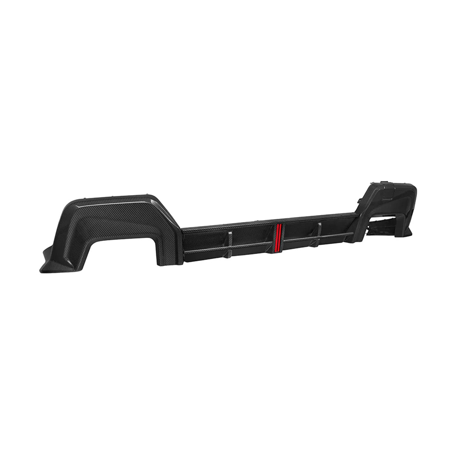 SooQoo BMW F74 2 Series Rear Diffuser In Gloss Carbon Fibre