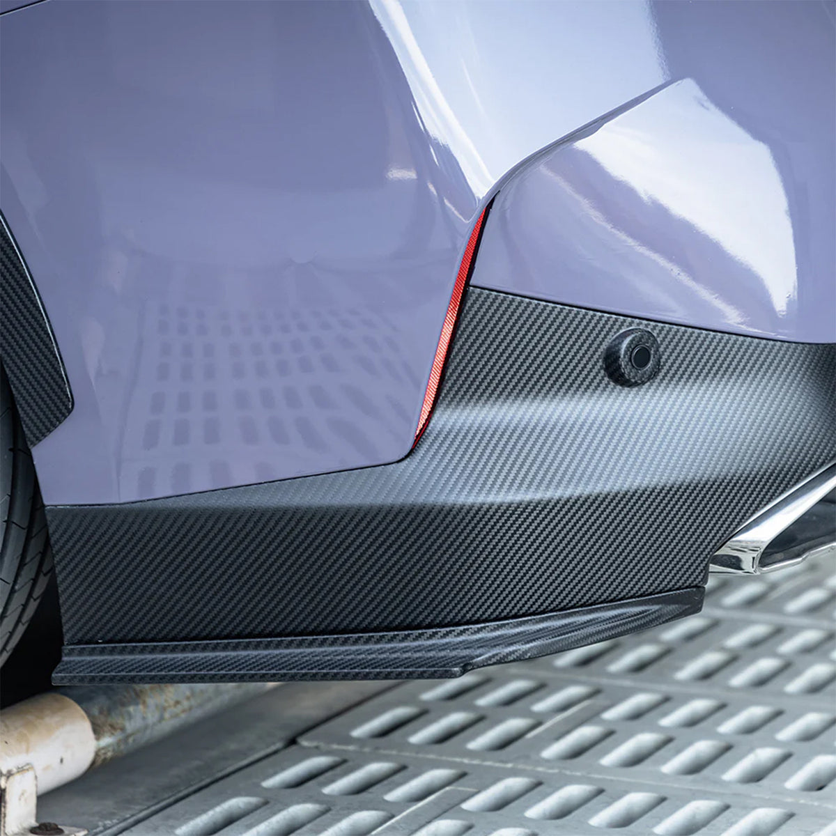 SooQoo BMW G42 2 Series Gloss Carbon Rear Side Diffusers