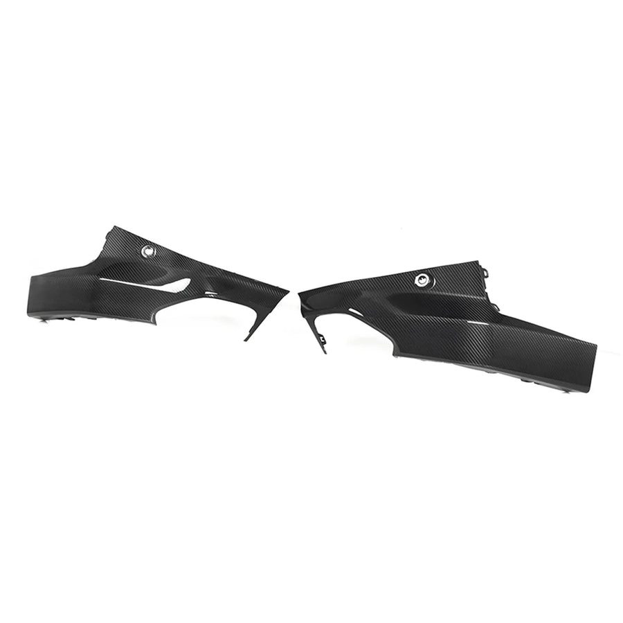 SooQoo BMW G42 M240i Rear Side Diffusers In Gloss Carbon Fibre