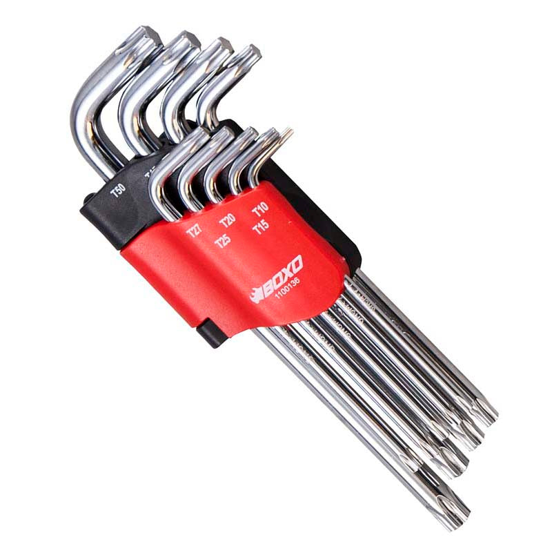 BOXO 9Pc Torx Key Wrench Set