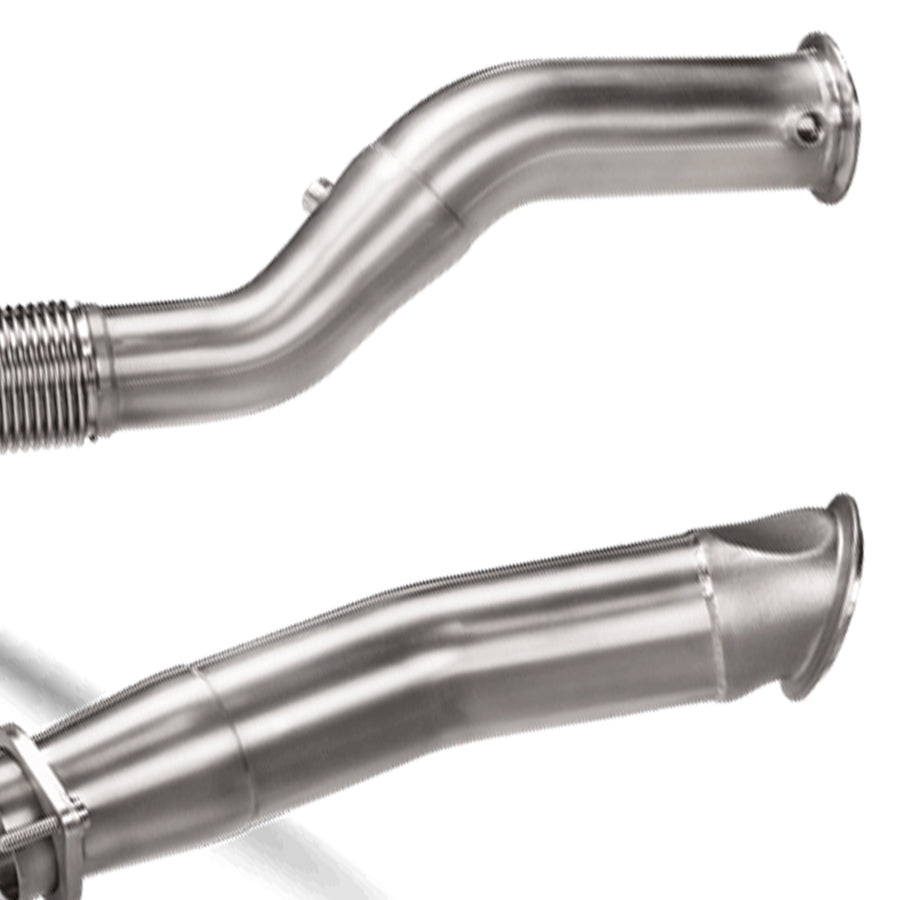 Akrapovic BMW M3/M4 Catless Downpipes In Titanium (G80/G81/G82/G83) - R44 Performance