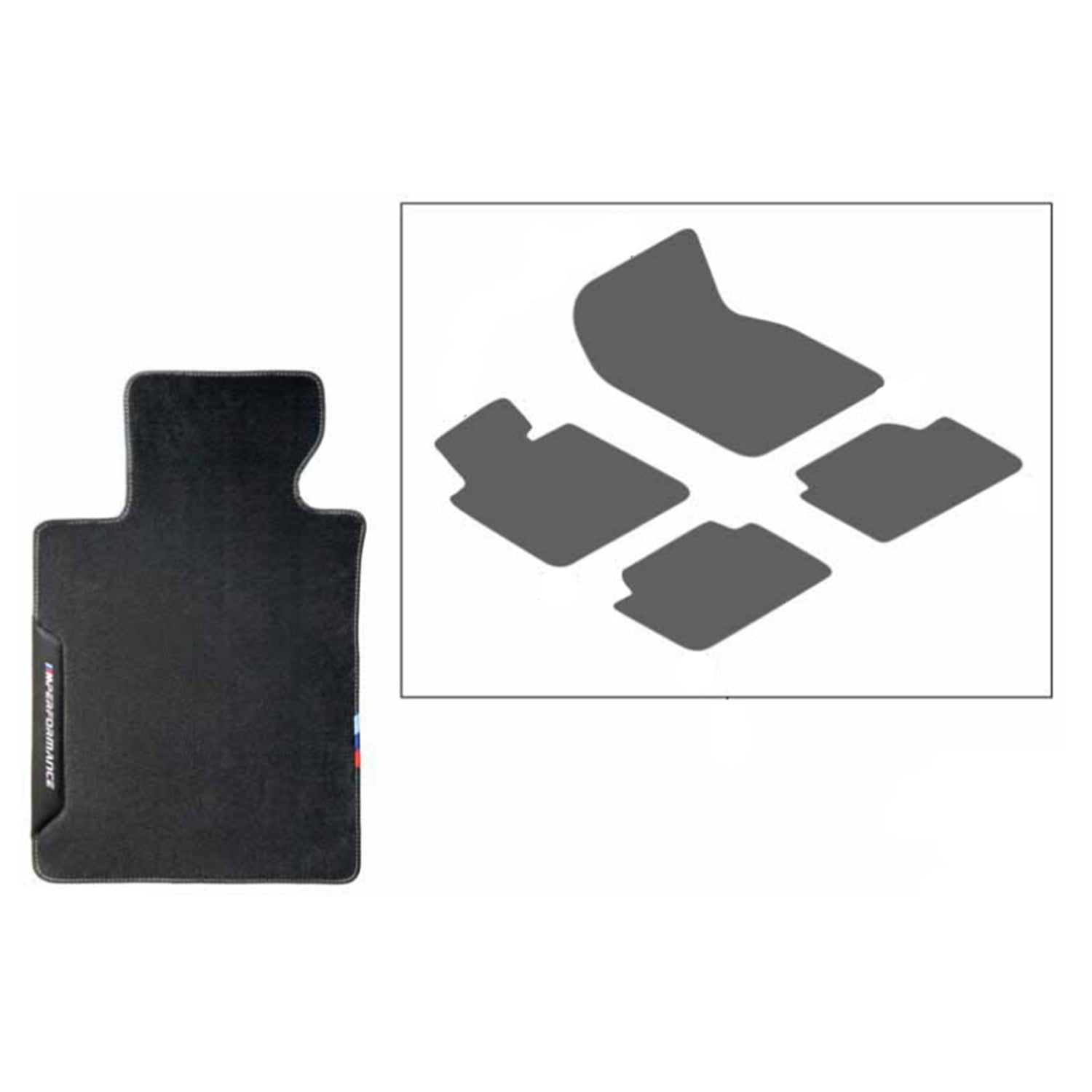 BMW M Performance Floor Mats for 2 Series M240i (2021+ G42)-R44 Performance