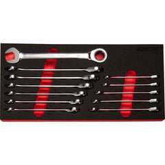 BOXO 12Pc 72T Rounded Nut Ratcheting Spanner Set (8mm to 19mm)