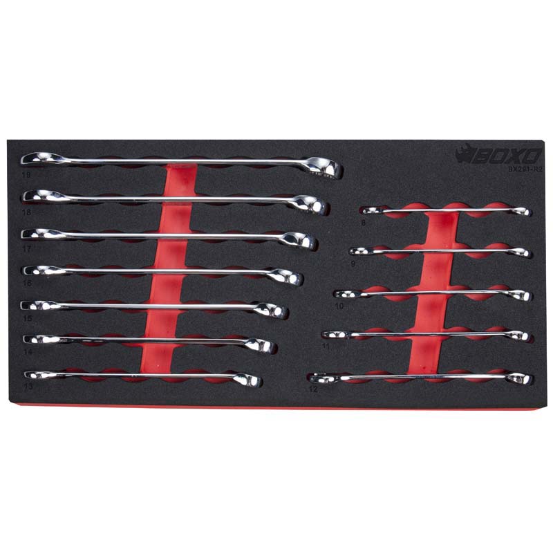 BOXO 12Pc Combination Spanner Set (8mm to 19mm)