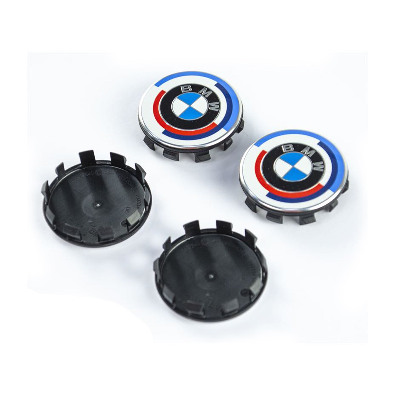 Genuine BMW 36125A57484 M 50th Anniversary Centre Caps 50mm Available at R44 Performance