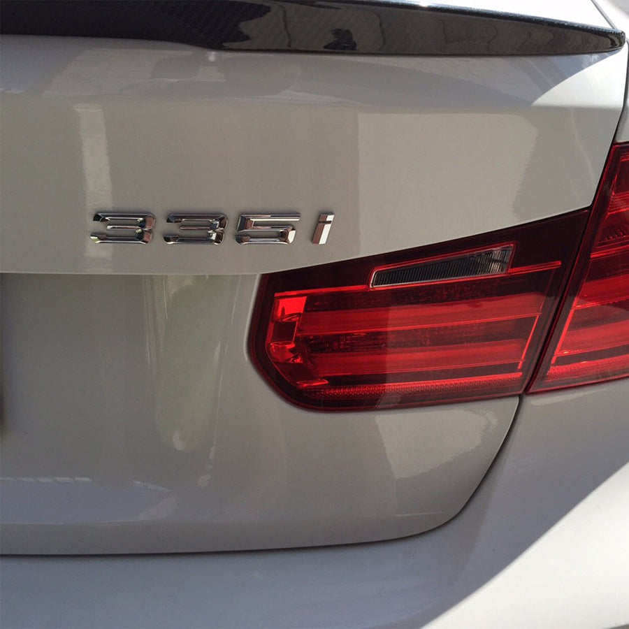 Genuine BMW F Series 335i Replacement Badge In Silver 51147289894
