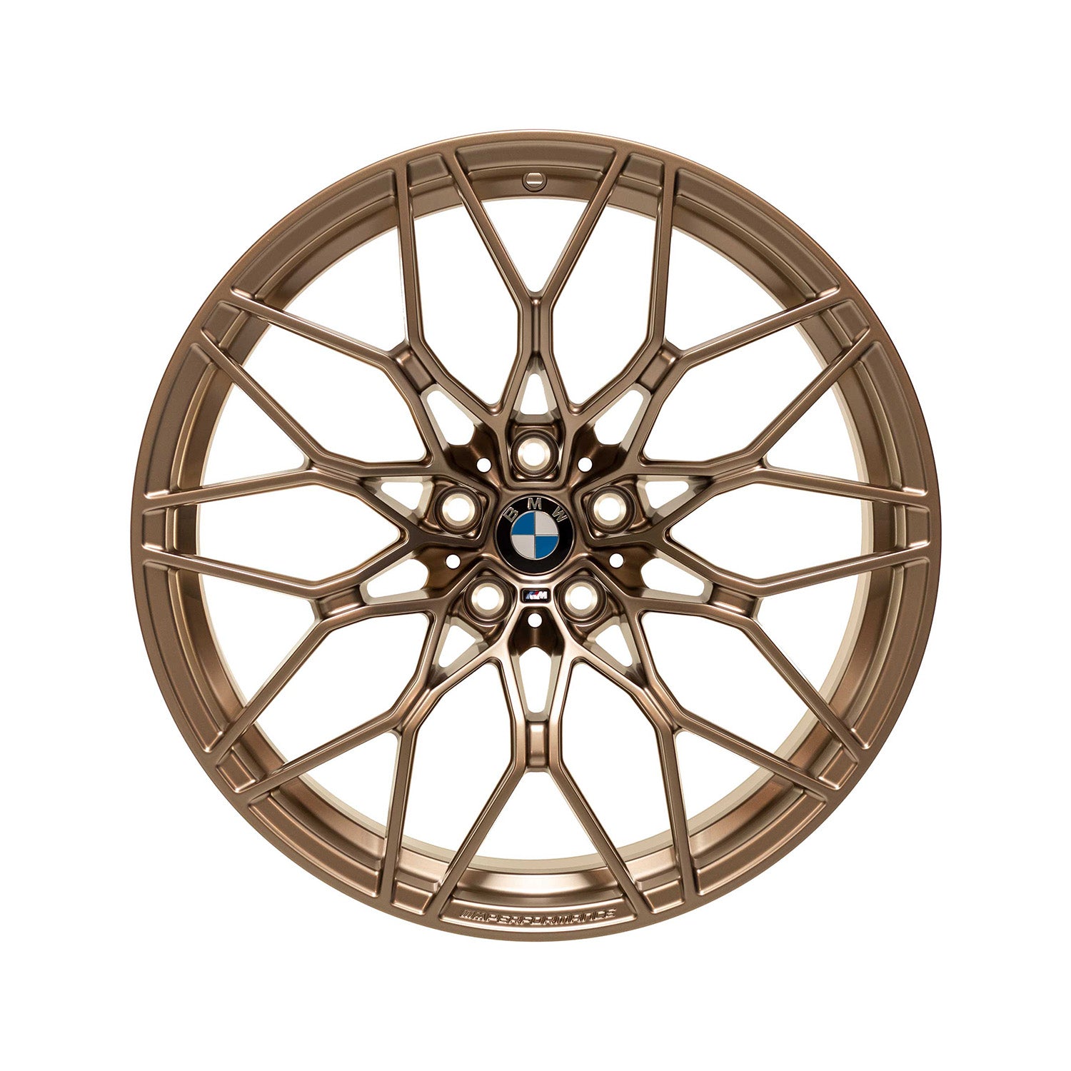 Genuine BMW M Performance 20+21" 1000M Alloy Wheels In Gold Bronze Front