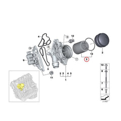 Genuine BMW N55 Oil Filter  (M135i, M235i, M2 F87) 11427953129