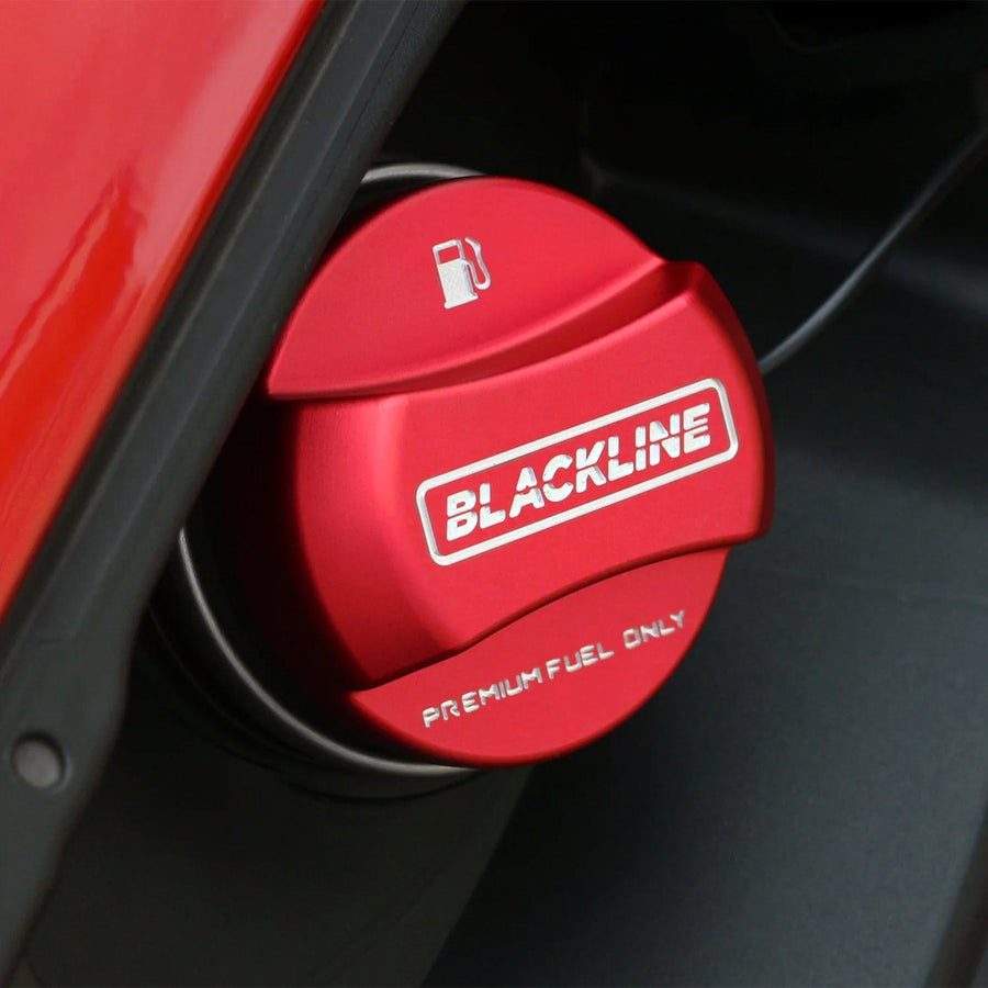 GoldenWrench BMW BLACKLINE "Premium Fuel Only" Performance Fuel Cap Cover for BMW (2010+)