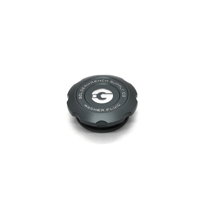 GoldenWrench BMW F Series BLACKLINE Billet Washer Fluid Cap