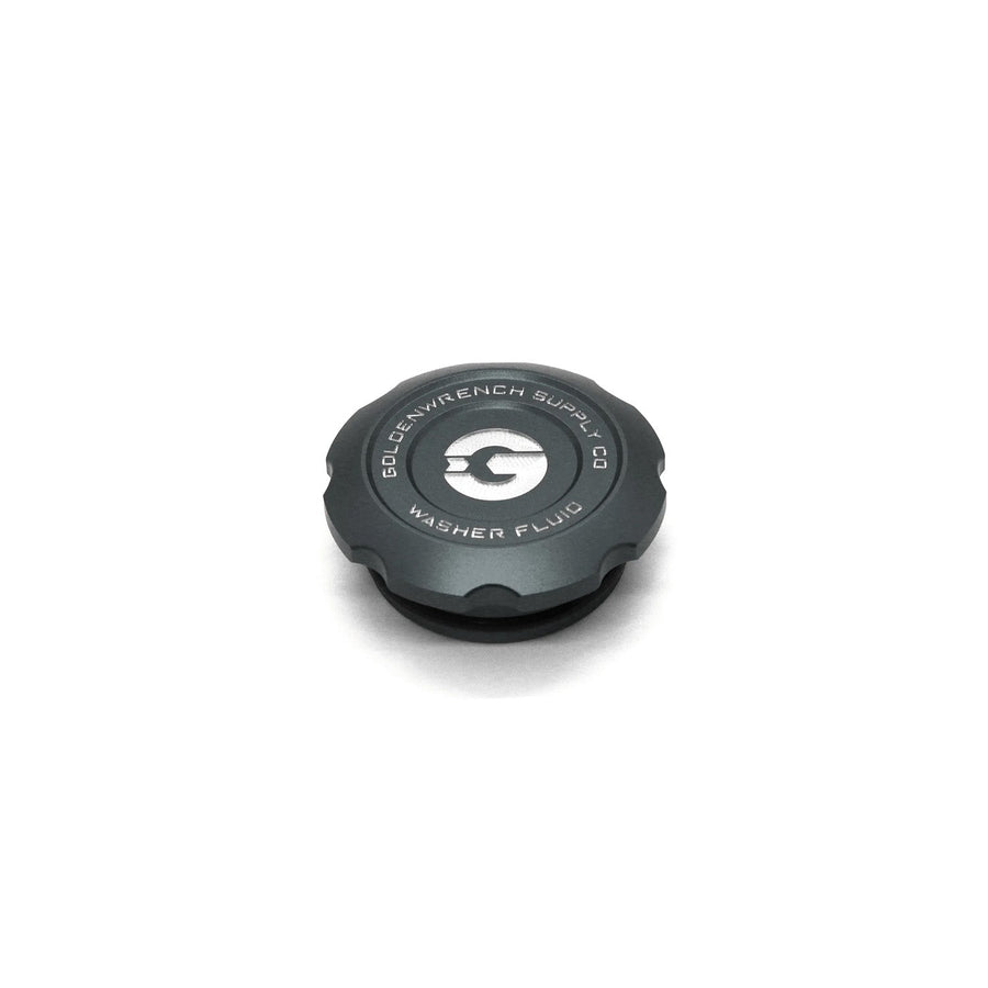 GoldenWrench BMW F Series BLACKLINE Billet Washer Fluid Cap