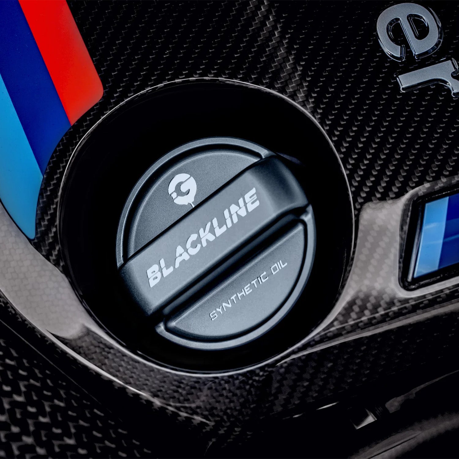 GoldenWrench BMW BLACKLINE Blue Grey Oil Cap Cover For F80 M3, F82 M4, F87 M2 and F10 M5