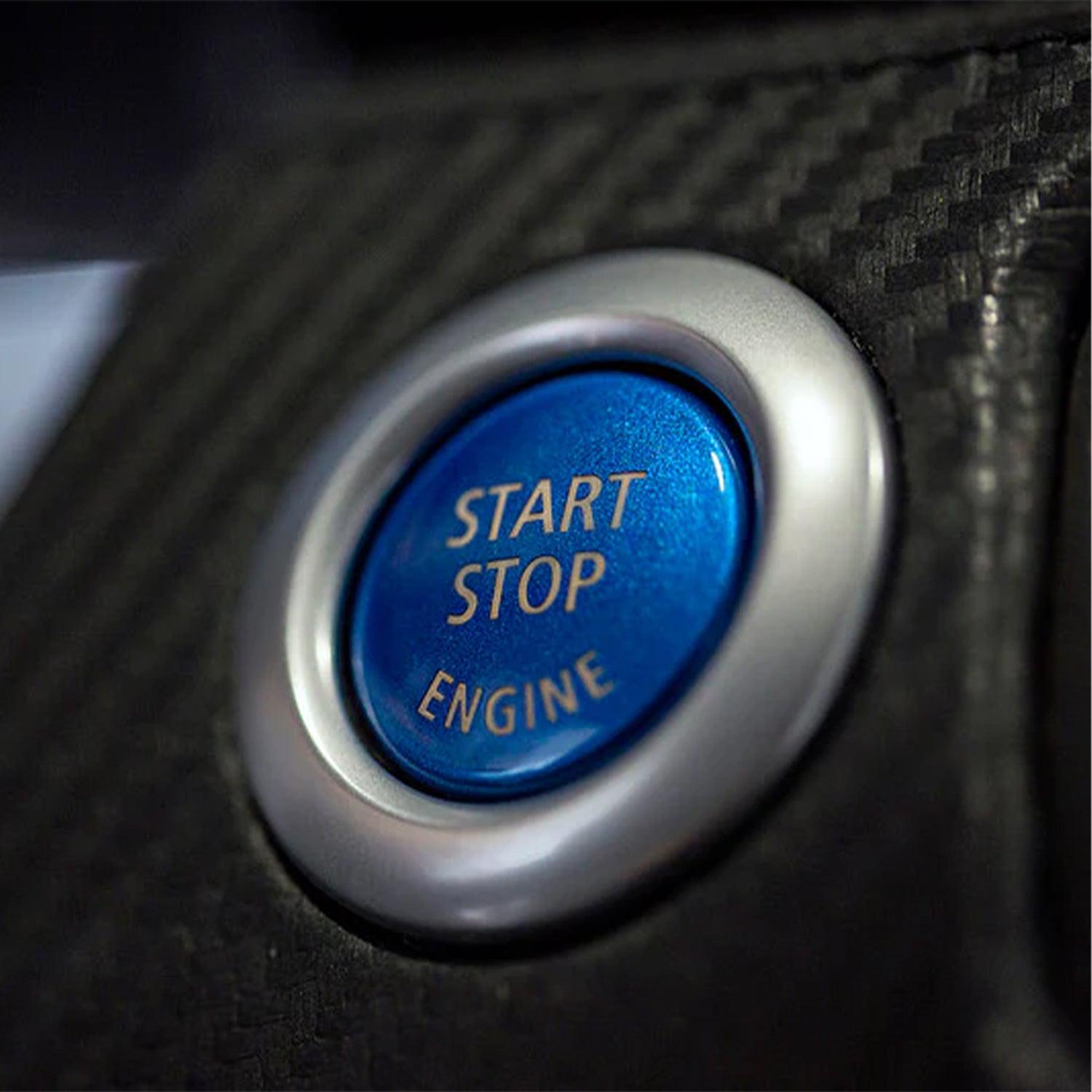 IND BMW M3/3 Series Start-Stop Engine Button In Blue (E90/E92/E93)-R44 Performance