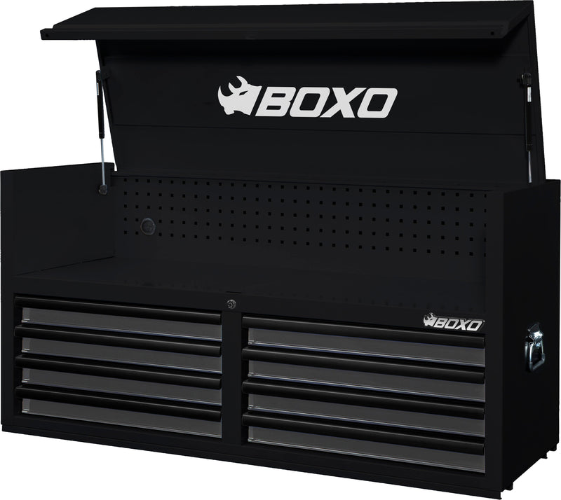 BOXO 53" 8 Drawer Top Box with Drawer Trim Pack - Black Body & Trim Colour Options