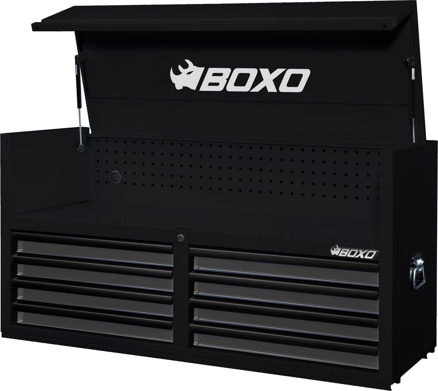 BOXO 53" 8 Drawer Top Box with Drawer Trim Pack - Black Body & Trim Colour Options
