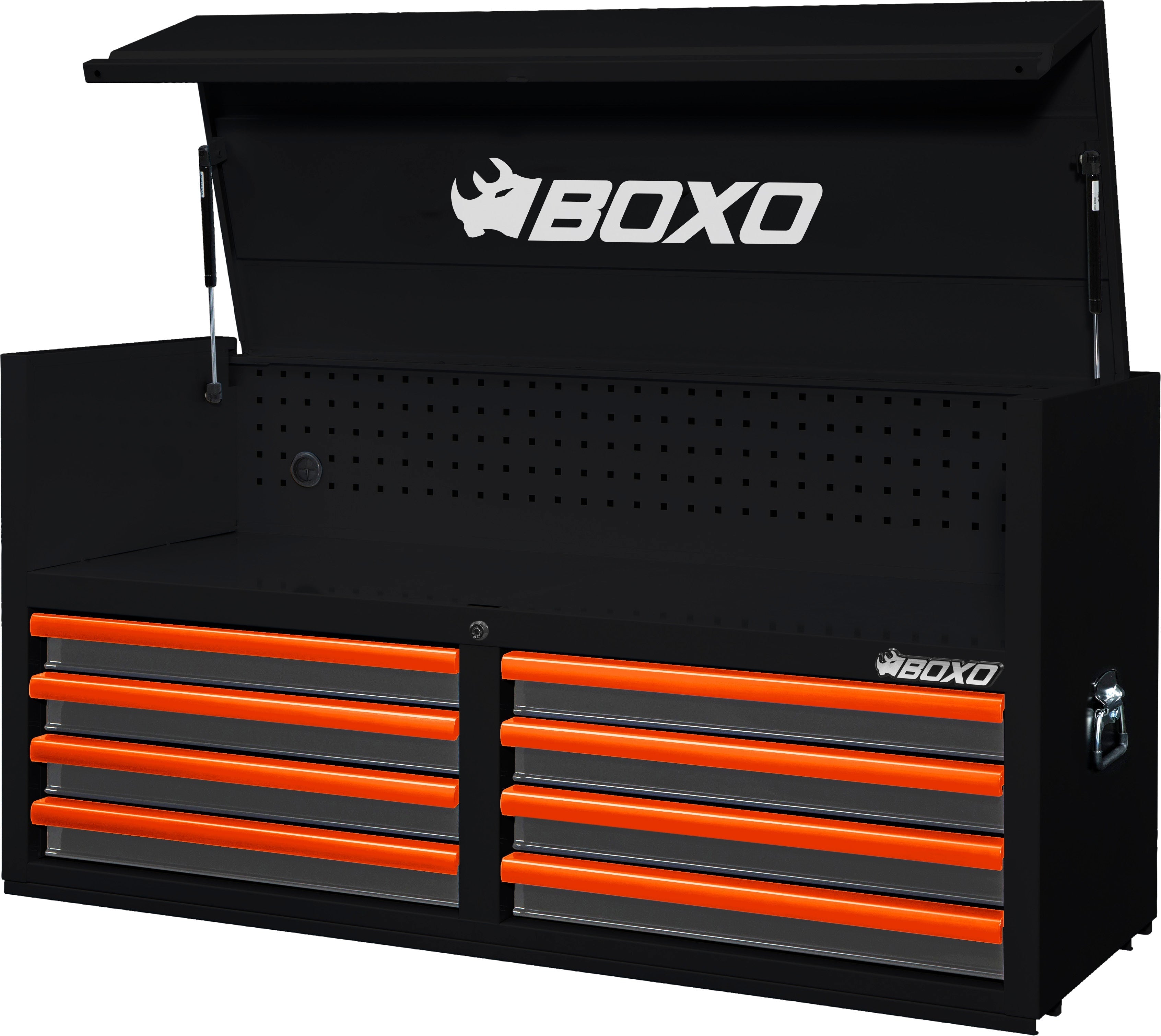 BOXO 53" 8 Drawer Top Box with Drawer Trim Pack - Black Body & Trim Colour Options