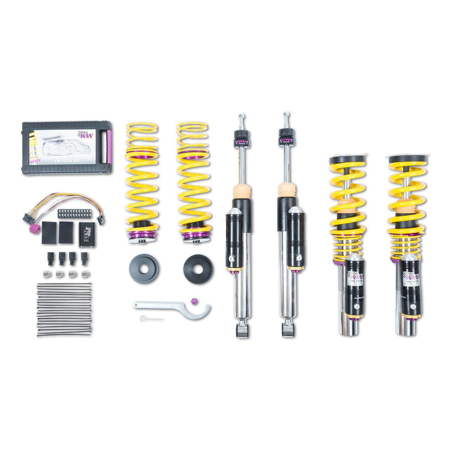 KW Audi RS6/RS7 V4 3-Way Adjustable Coilover Kit (C7)-R44 Performance