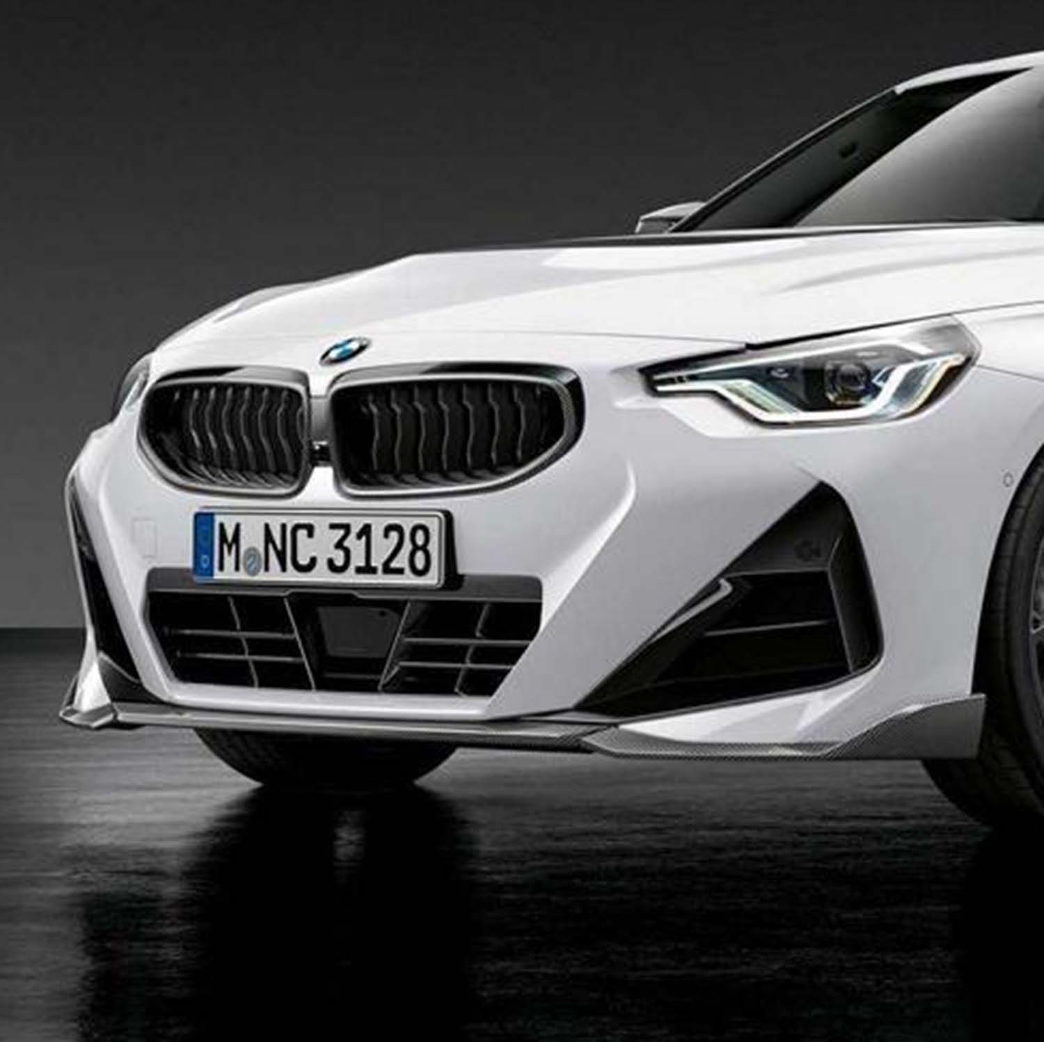 M Performance 3PC Front Splitter for BMW 2 Series M240i G42 (2021+) in Carbon Fibre-R44 Performance
