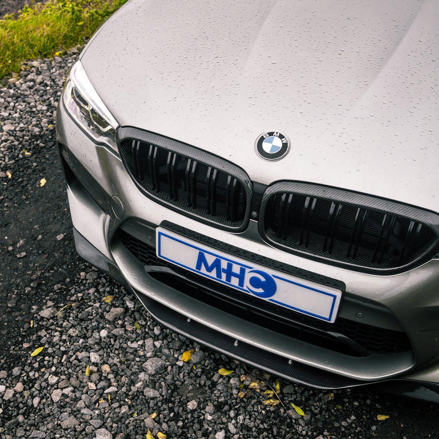 MHC BMW M5/5 Series Front Grilles In Gloss Carbon Fibre (F90/G30)-R44 Performance