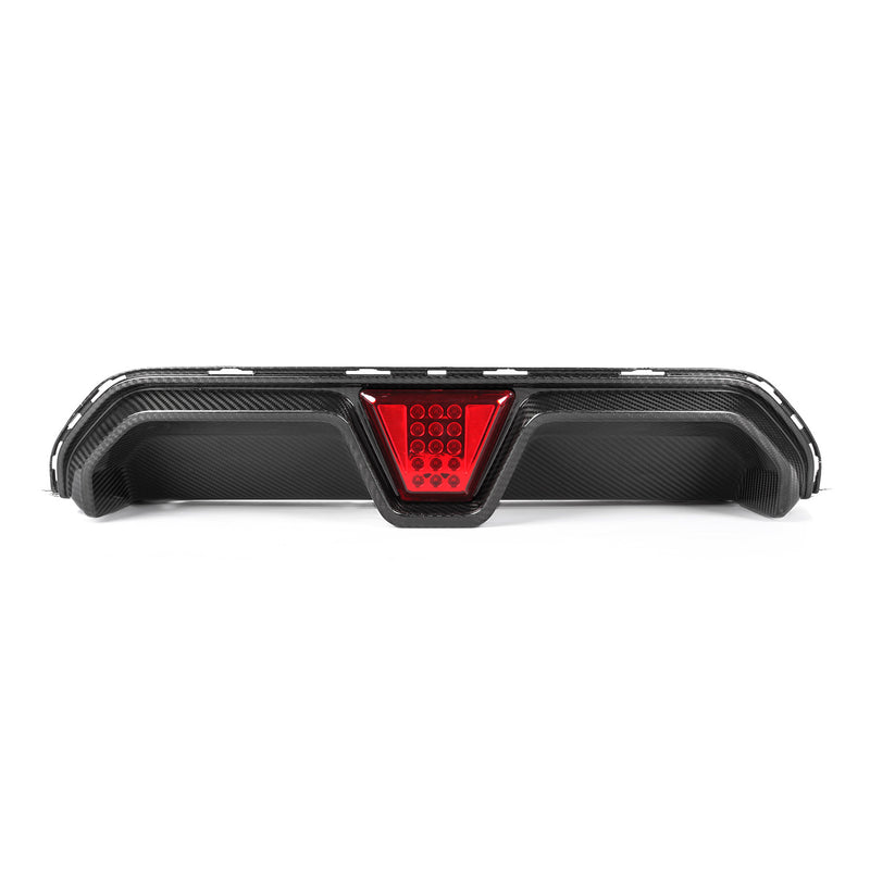MHC+ BMW F90 M5 LCI Carbon Fibre CS Style LED Rear Diffuser