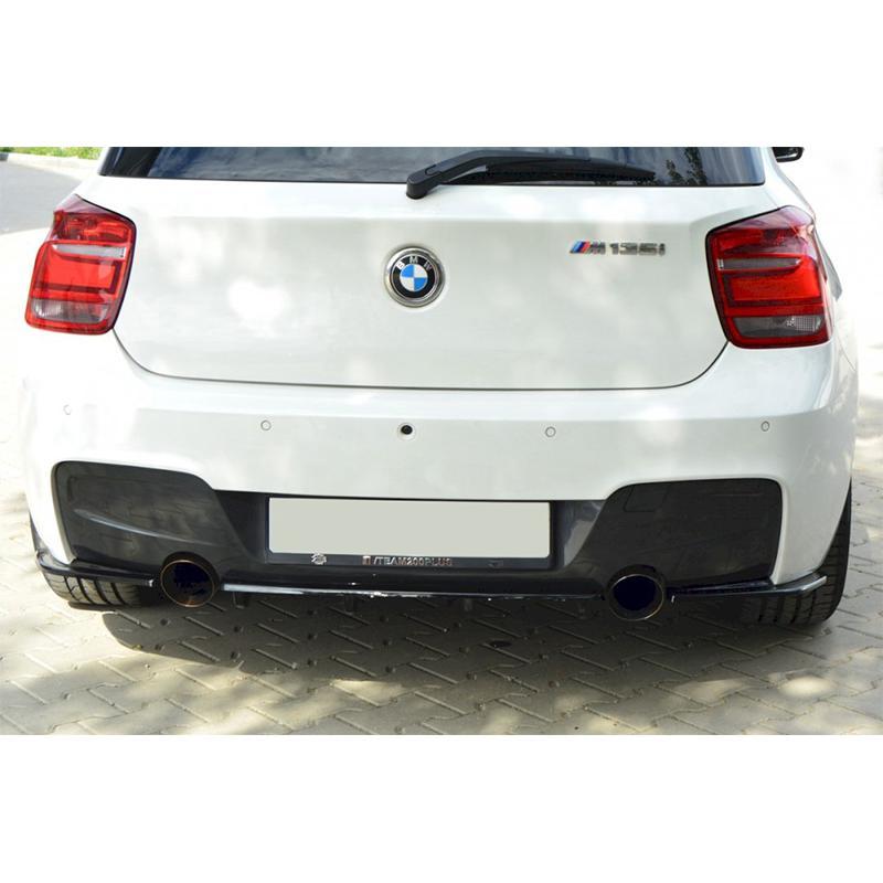 Maxton Central Rear Splitter BMW 1 F20/F21 M-Power (With Vertical Bars)-R44 Performance