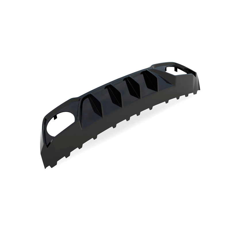Maxton Design Audi 8Y RS3 Aggressive Rear Diffuser In Gloss Black On White Background