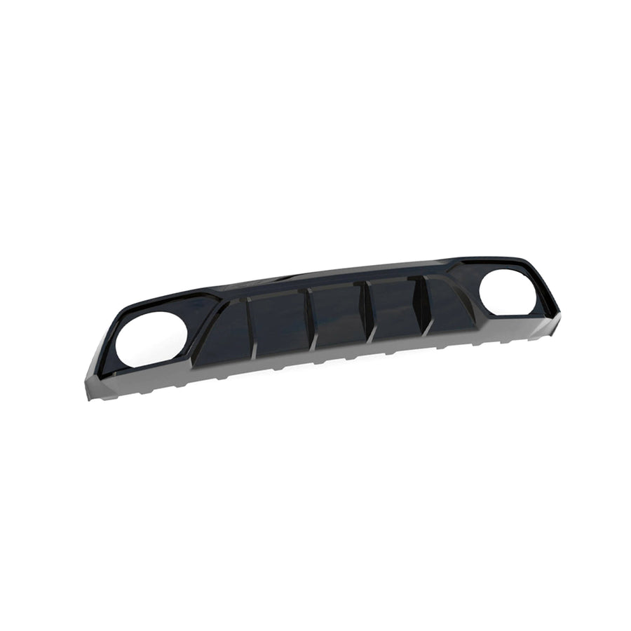 Maxton Design Audi 8Y RS3 Aggressive Rear Diffuser In Gloss Black On White Background