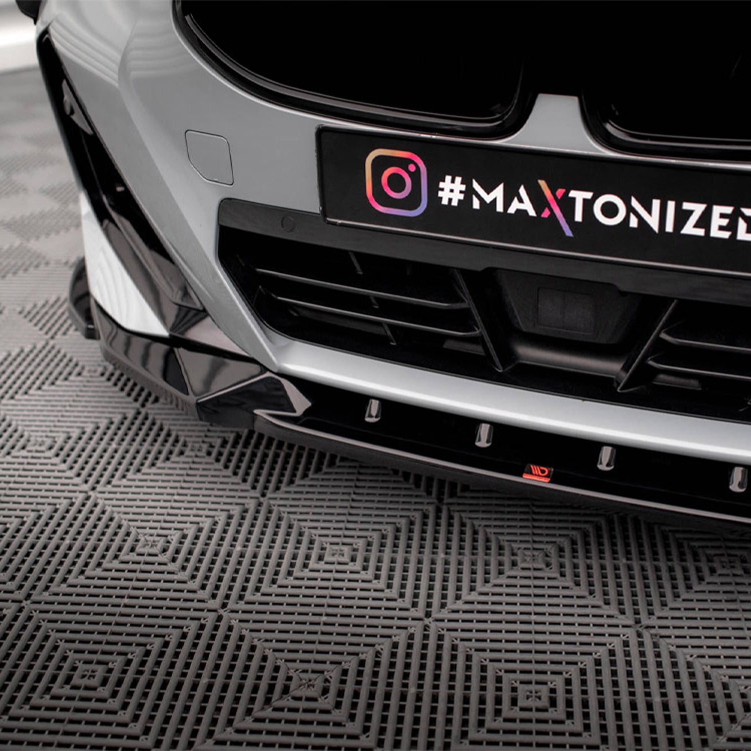 Maxton Design BMW G42 M240i V2 Gloss Black Front Splitter