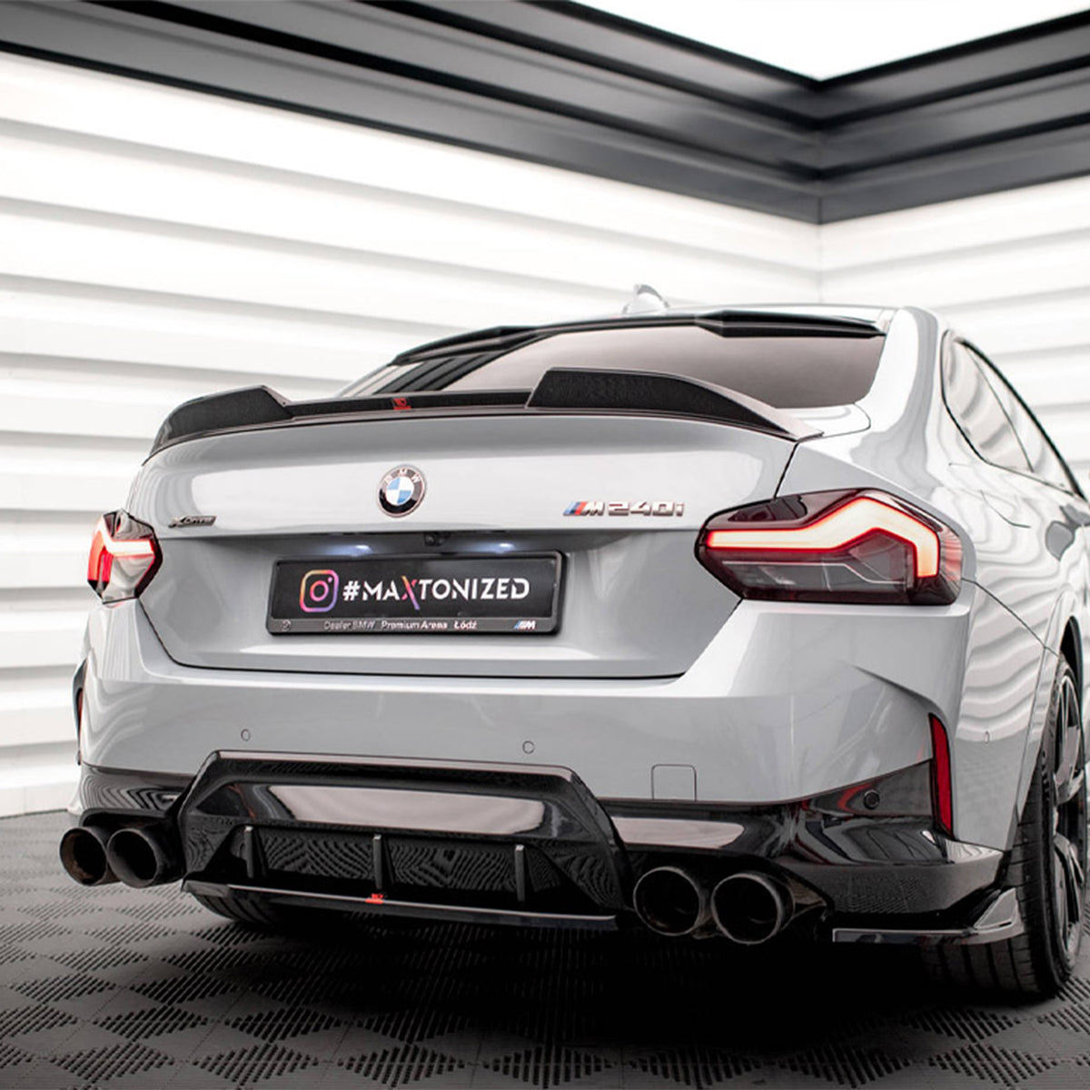 Maxton Design BMW G87 M2 G42 M240i Gloss Black Rear Spoiler