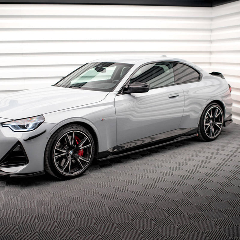 Maxton Design BMW G42 M240i V2 Gloss Black Side Skirts