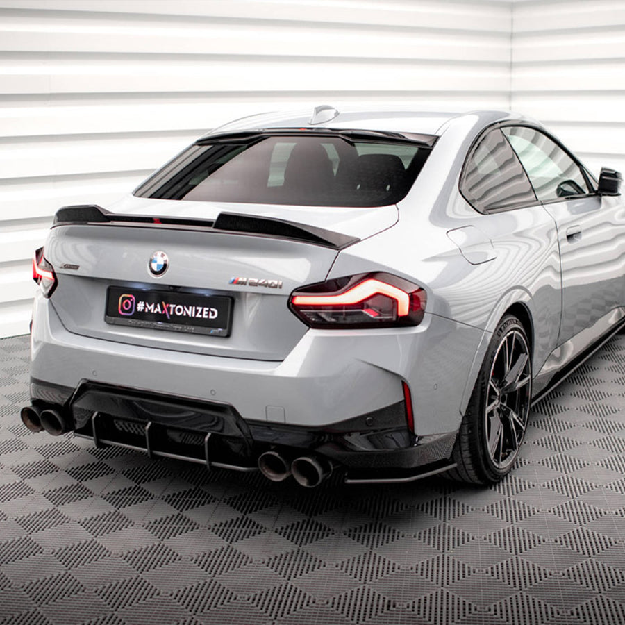Maxton Design BMW G42 M240i Street Pro Rear Diffuser In Black