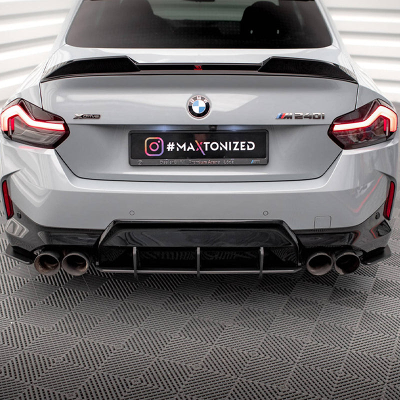 Maxton Design BMW G42 M240i Street Pro Rear Diffuser In Black