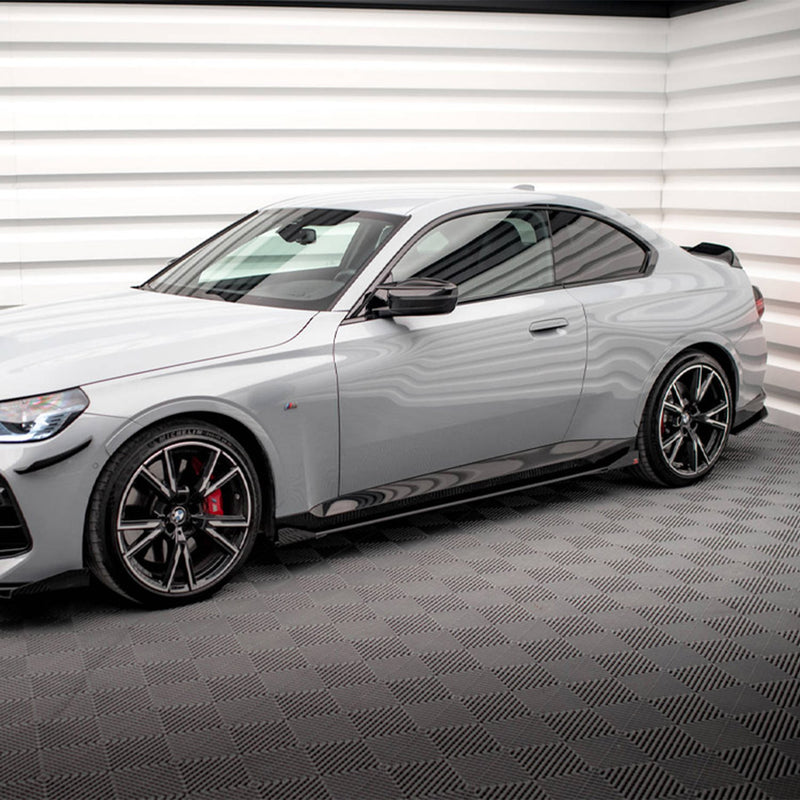 Maxton Design BMW G42 M240i Street Pro Side Skirts In Black