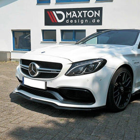 Maxton Design Front Splitter Mercedes C 205 63 AMG Coupe (2016-2018) in Gloss Black-R44 Performance