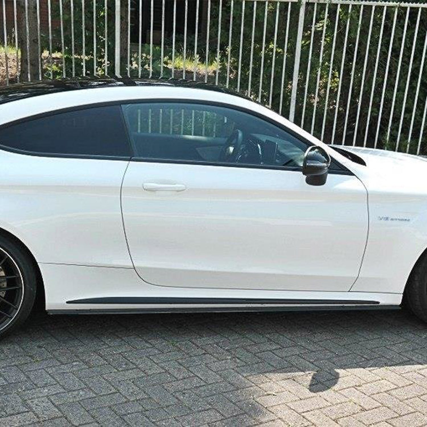 Maxton Design Side Skirts for Mercedes C 205 63 AMG Coupe (2016-2018) in Gloss Black-R44 Performance