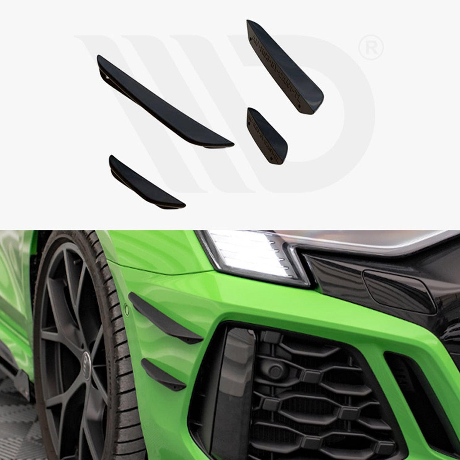 Maxton Front Bumper Wings (Canards) for Audi RS3 8Y (2020-)-R44 Performance