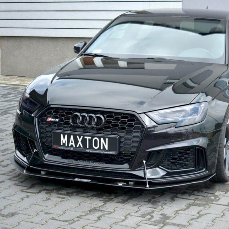 Maxton Front Racing Splitter V.1 Audi RS3 8V Facelift Sportback (2017-20)-R44 Performance