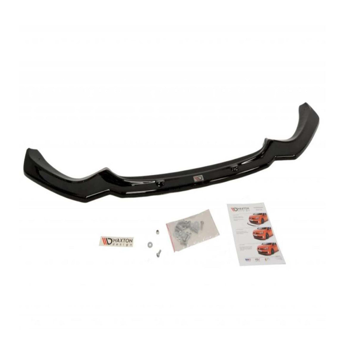 Maxton Front Splitter V1 BMW 1 F20/F21 M-Power Facelift (2015-19) In Gloss Black-R44 Performance
