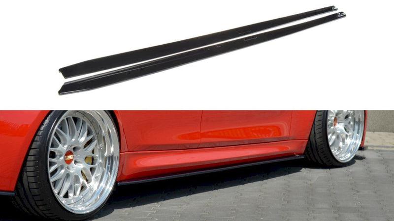 Maxton Side Skirts Diffusers V.1 BMW M3 F80 (2014-18) In Gloss Black-R44 Performance