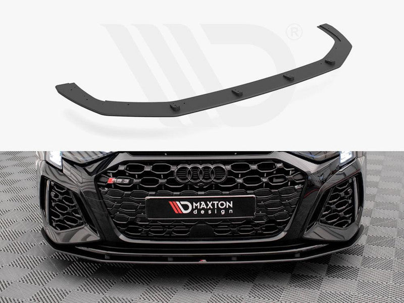 Maxton Street Pro Front Splitter Audi RS3 Sportback 8Y (2020-) in Black-R44 Performance