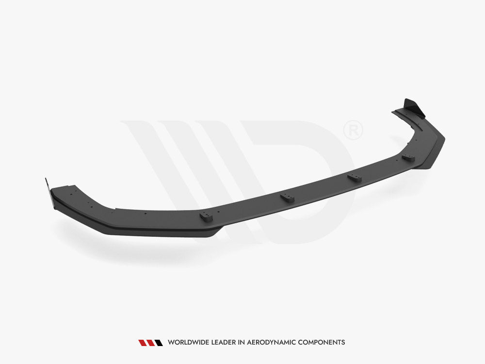 Maxton Street Pro Front Splitter V.1 (+Flaps) Audi RS3 Sportback 8Y (2020-) in Black-R44 Performance