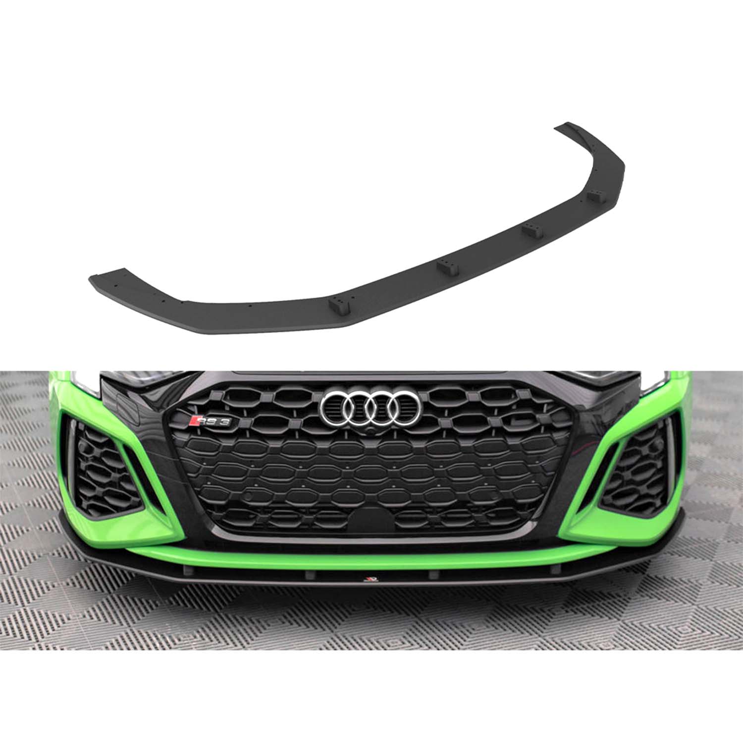 Maxton Street Pro Front Splitter for Audi RS3 8Y (2020-)-R44 Performance