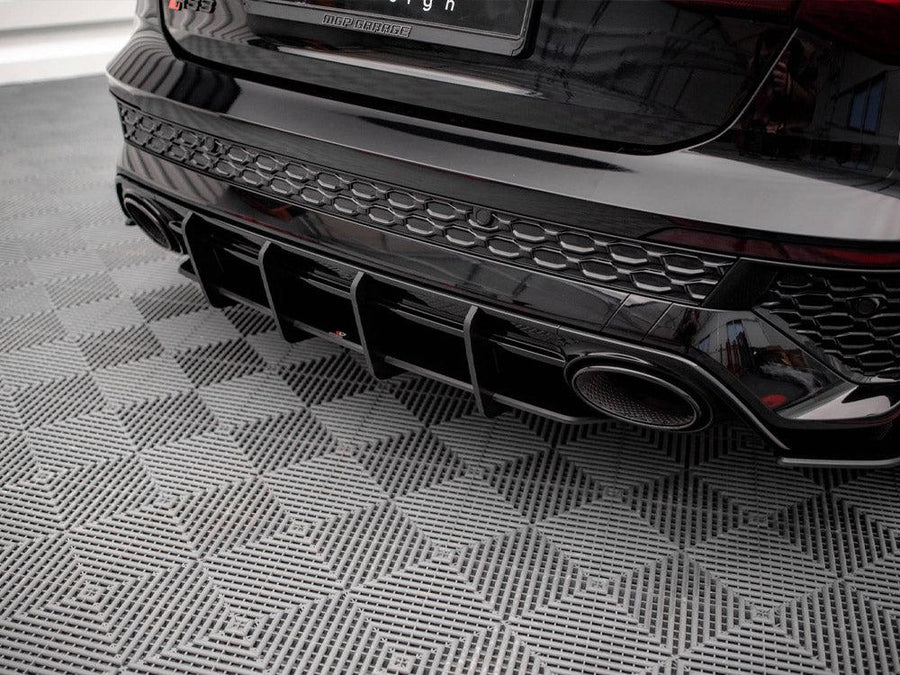 Maxton Street Pro Rear Diffuser Audi RS3 Sportback 8Y (2020-) in Black-R44 Performance
