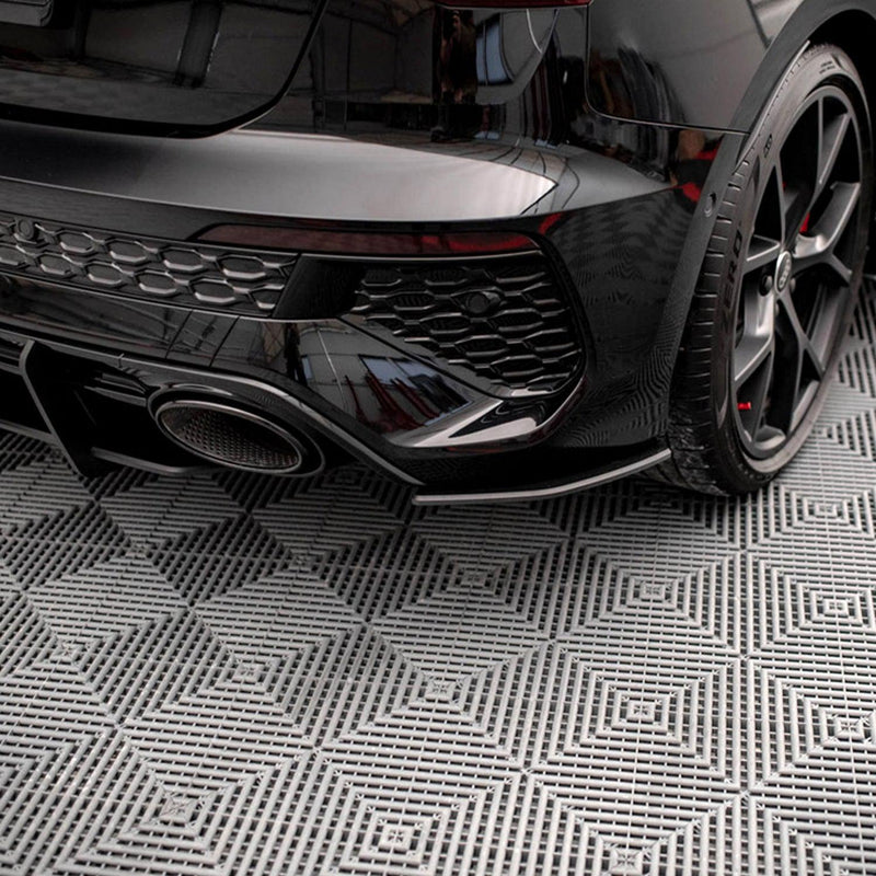 Maxton Street Pro Rear Side Splitters Audi RS3 Sportback 8Y (2020-) in Gloss Black-R44 Performance