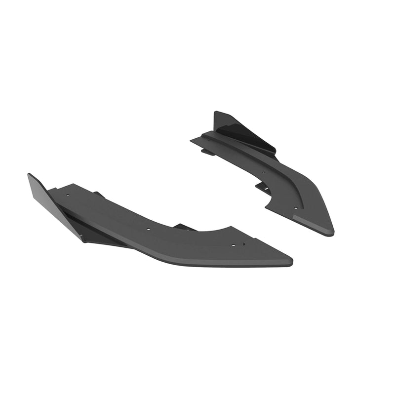 Maxton Street Pro Rear Side Splitters (+Flaps) AUDI RS3 Sportback 8Y (2020-) in Gloss Black-R44 Performance