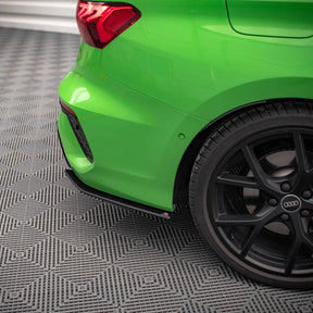 Maxton Street Pro Rear Side Splitters for Audi RS3 Sedan 8Y (2020-)-R44 Performance