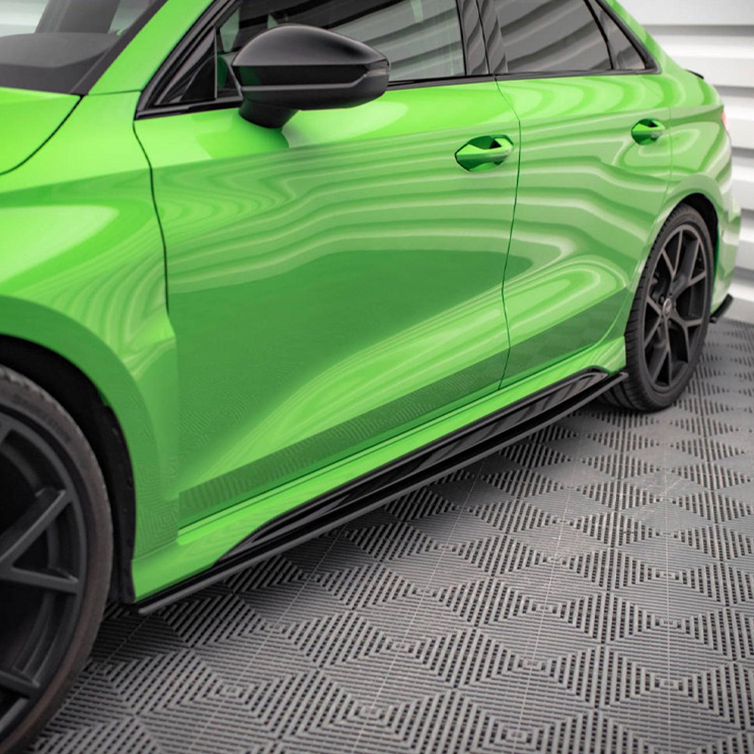 Maxton Street Pro Side Skirts Diffusers for Audi RS3 Sedan 8Y (2020-)-R44 Performance