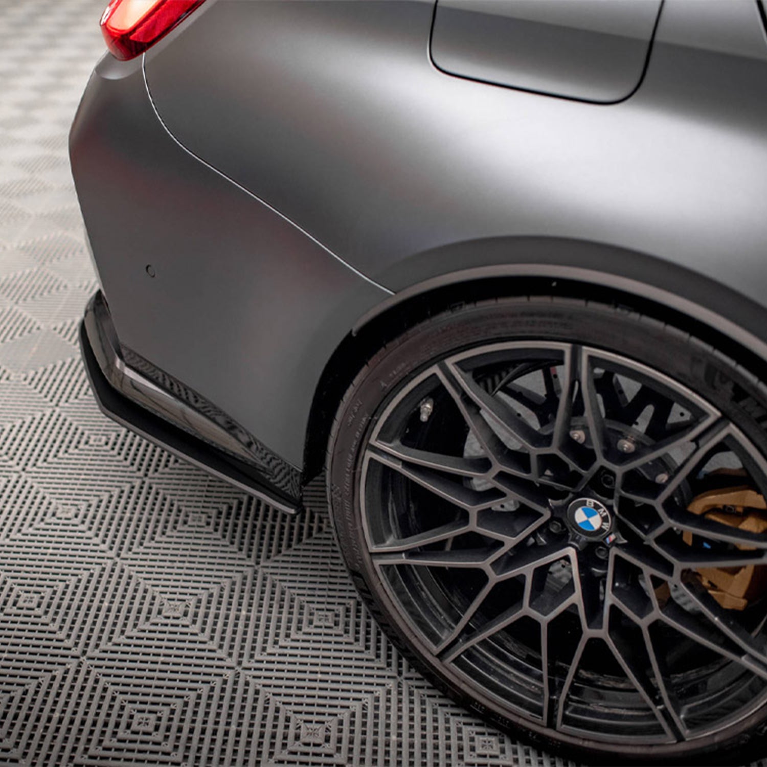 Maxton Design BMW G80 M3 Street Pro Rear Side Splitters In Black - R44 Performance