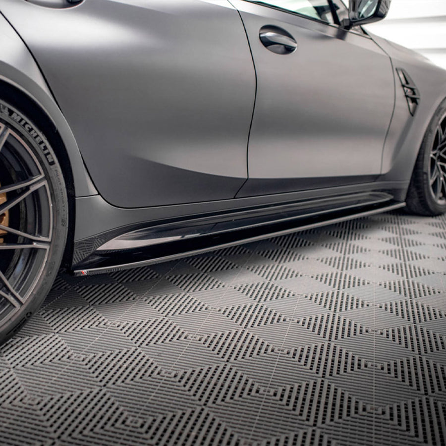 Maxton Design BMW G80 M3 V1 Side Skirts In Gloss Black - R44 Performance