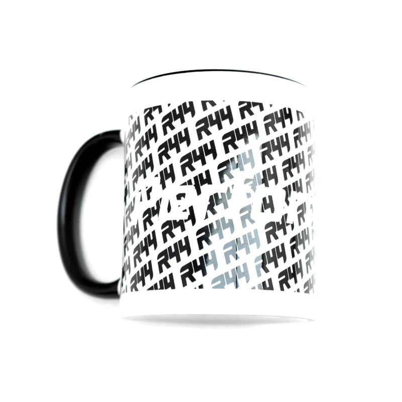 R44 Ceramic Mug with Performance Design in Gloss White-R44 Performance
